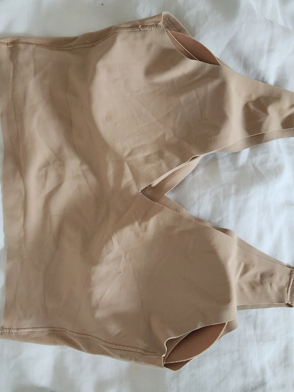 Calvin Klein Beige Seamless V-Neck Wireless Bralette